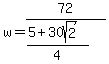 w=72%2F%28%285%2B30sqrt%282%29%29%2F4%29