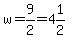 w=9%2F2=4%261%2F2