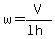 w=V%2F%28lh%29