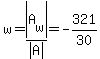 w=abs%28A%5Bw%5D%29%2Fabs%28A%29=-321%2F30