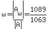 w=abs%28A%5Bw%5D%29%2Fabs%28A%29=1089%2F1063