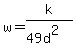 w=k%2F%2849d%5E2%29