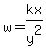w=kx%2Fy%5E2