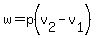w=p%28v%5B2%5D-v%5B1%5D%29
