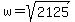 w=sqrt%282125%29