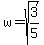 w=sqrt%283%2F5%29