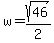 w=sqrt%2846%29%2F2
