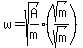 w=sqrt%28A%2Fm%29%28sqrt%28m%29%2Fsqrt%28m%29%29