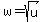 w=sqrt%28u%29