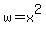 w=x%5E2