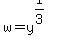 w=y%5E%281%2F3%29