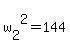 w%5B2%5D%5E2+=+144