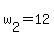 w%5B2%5D+=+12
