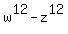 w%5E12+-+z%5E12