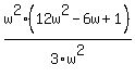 w%5E2%2812w%5E2-6w%2B1%29%2F3w%5E2