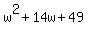 w%5E2%2B14w%2B49