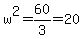 w%5E2=60%2F3=20