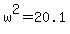 w%5E2+=+20.1