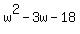 w%5E2-3w-18