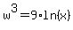 w%5E3=9%2Aln%28x%29