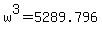w%5E3+=+5289.796