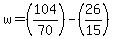 w+=+%28104%2F70%29-%2826%2F15%29