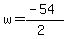 w+=++%28-54%29%2F%282%29