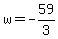 w+=+-59%2F3