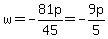 w+=+-81p%2F45=-9p%2F5+