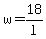 w+=+18%2Fl