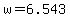 w+=+6.543