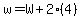 w+=+W%2B2%284%29