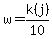 w+=+k%28j%29%2F10
