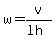 w+=+v%2F%28lh%29