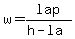 w+=lap%2F%28h-la%29
