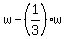 w-%281%2F3%29w