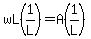 wL%281%2FL%29=A%281%2FL%29