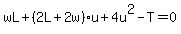 wL%2B%282L%2B2w%29u%2B4u%5E2-T=0