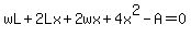 wL%2B2Lx%2B2wx%2B4x%5E2-A=0