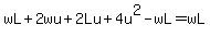 wL%2B2wu%2B2Lu%2B4u%5E2-wL=wL
