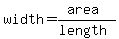 width=%28area%29%2F%28length%29
