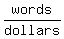 words%2Fdollars