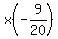 x%28-9%2F20%29