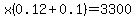 x%280.12%2B0.1%29=3300
