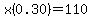 x%280.30%29=110