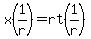 x%281%2Fr%29=rt%281%2Fr%29