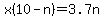 x%2810-n%29+=+3.7n