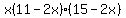 x%2811-2x%29%2815-2x%29