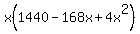 x%281440-168x%2B4x%5E2%29