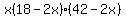 x%2818-2x%29%2842-2x%29